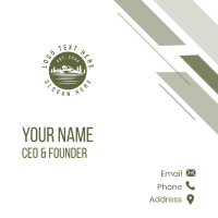 Natural Mountain Lake Business Card Design