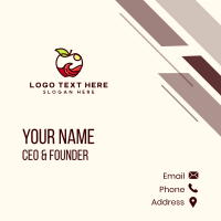 Wave Apple Fruit Business Card Design