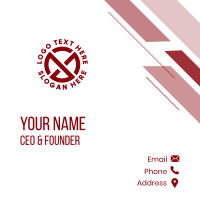 Fighter Letter X Symbol Business Card Design