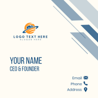 Van Orbit Logistics Business Card Design