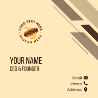 Hotdog Food Michigan Business Card Design