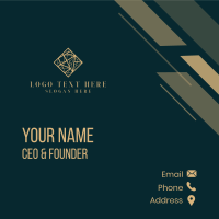 Luxury Geometric Diamond Business Card Design