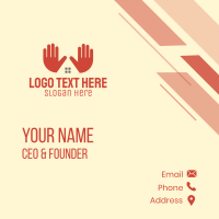 Hand House Listing Business Card Design