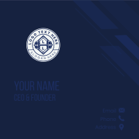 Barbell Weightlifting Gym Business Card Design