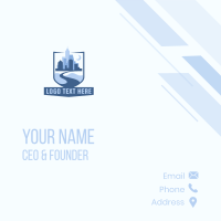 Building Road Pathway Business Card Design