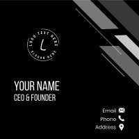 Circle Generic Business Business Card Design