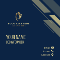 Lady Golden Hair Business Card Design