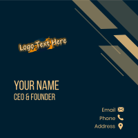 Graffiti Street Art Wordmark Business Card Design