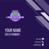 Computer Arcade Game Business Card Design