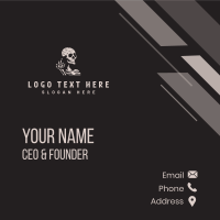 Profanity Skull Skeleton Business Card Design