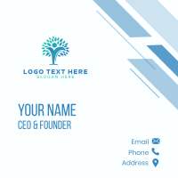 Wellness Eco Leaves Business Card Design