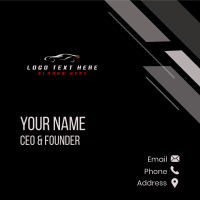 Silhouette Car Detailing Business Card Design