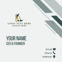 Mosque Islam Structure Business Card Design