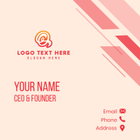 Cursive Letter Q Business Card Design