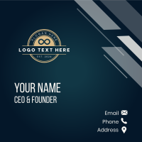 Infinity Symbol Sign Business Card Design