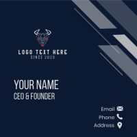 Evil Demon Character  Business Card Design