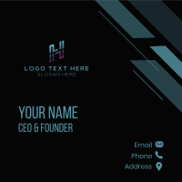 Online Digital Techonology Business Card Design