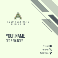 Vintage Letter A Business Card Design