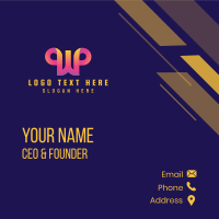 Creative Startup Letter WP Business Card Design