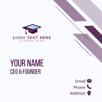 Digital Tablet Graduation Business Card Design