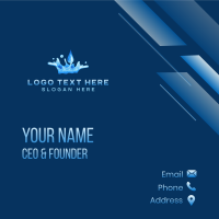 Purified Water Droplet Business Card Design