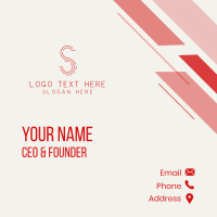 Logistics Letter S  Business Card Design