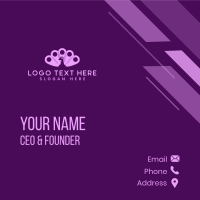 Peacock Location Navigation Business Card Design