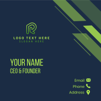 Gradient Arrow Delivery Business Card Design