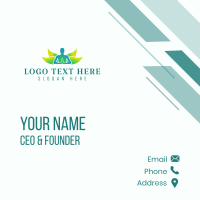 Nature Wellness Therapy Business Card Design