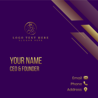 Beauty Queen Crown Business Card Design