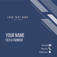 Modern Generic Wordmark Business Card Design