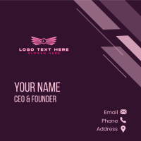 Wings Angelic Wellness Business Card Design