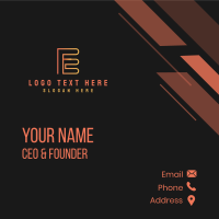 Gradient Electrical Engineer  Business Card Design