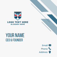 American Wings Badge Business Card Design