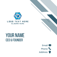 Corporate Business Cube  Business Card Design