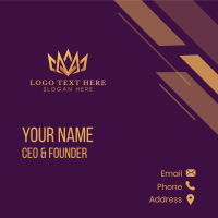 Luxury Crown Royalty Business Card Design