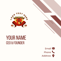 Chinese Cultural Temple Business Card Design