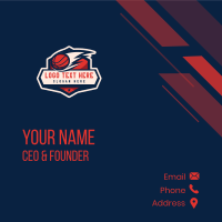 Basketball Tournament Badge Business Card Design