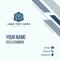 Mechanic Repair Badge Business Card Design