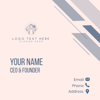 Feminine Beauty Hairdresser Business Card Design