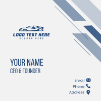 Race Car Automobile Business Card Design