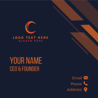 Gradient Finance Letter C Business Card Design