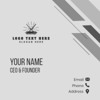 Barbershop Grooming Mustache Business Card Design