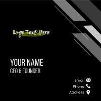 Spray Graffiti Wordmark Business Card Design