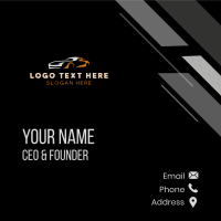 Racing Car Automobile Business Card Design