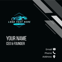 City Car Drifting  Business Card Design