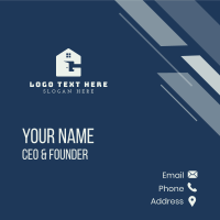 House Door Letter G Business Card Design