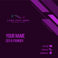 Frequency Wave Audio  Business Card Design