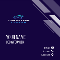 Fast Roadster Garage Business Card Design