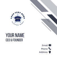 Police Security Patrol Business Card Design